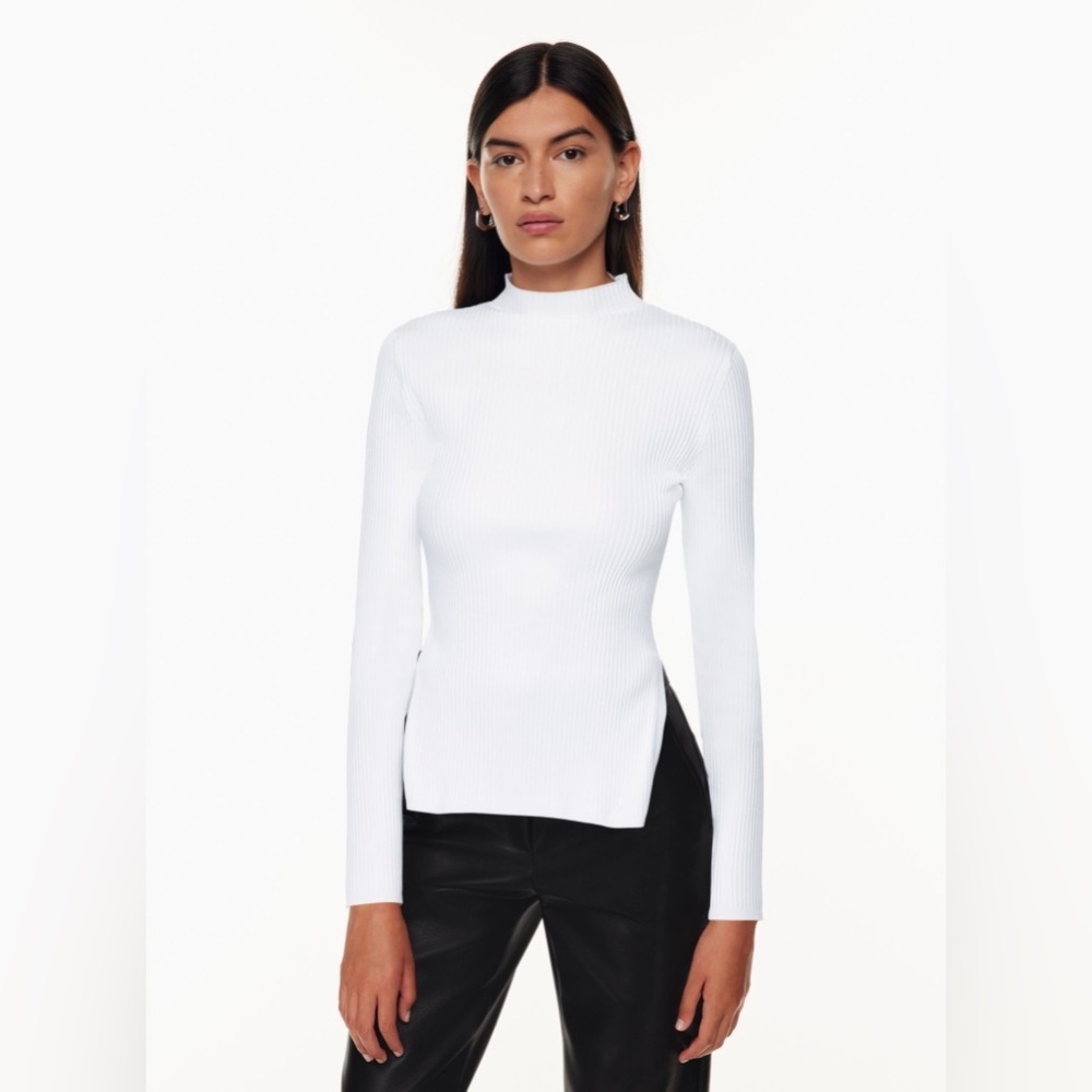 ❤️Aritzia Babaton Sculpt Knit Tie-Back Longsleeve